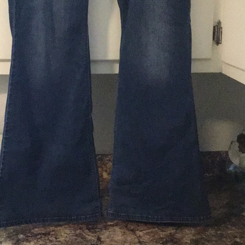 White House/black market jeans size 14 R Flare “Leo” - Picture 4 of 7